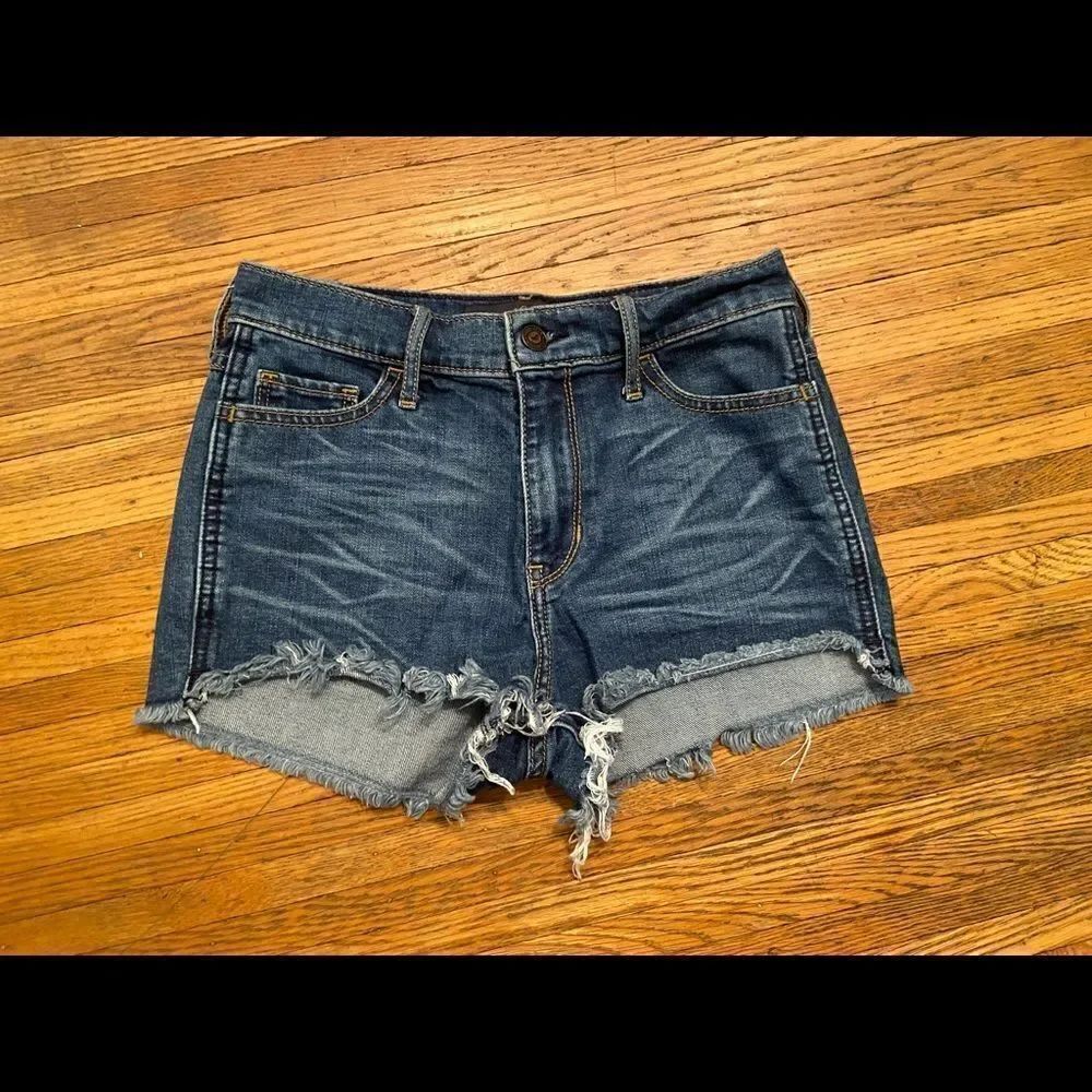 Hollister high rise jean shorts
